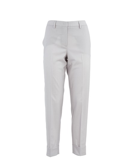 Shop FABIANA FILIPPI  Trousers: Fabiana Filippi wool trousers.
Cropped structured wool trousers.
Side pockets.
Regular fit.
Composition: 100% Virgin Wool.
Made in Italy.. PADP04F364X803M417-8154P